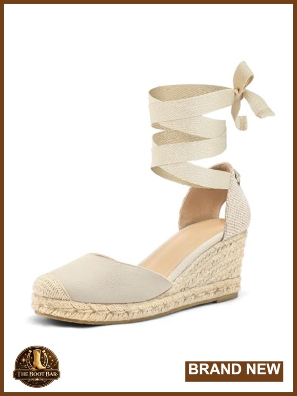 Women's Espadrille Platform Wedge Sandals Closed Toe Ankle Strap Lace Up